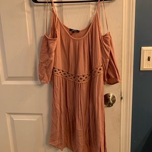 Light Pink Cut-out Shoulder dress - size S